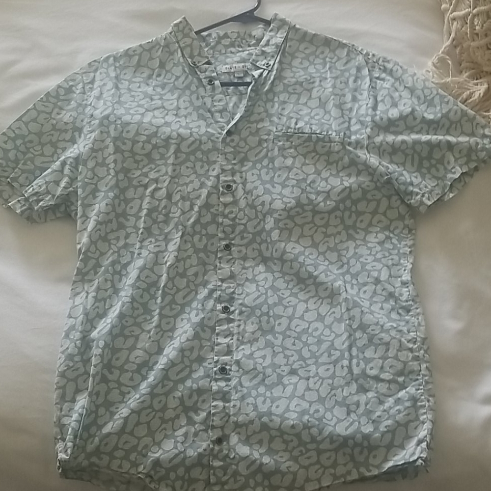 Slate and stone Hawaiian shirt